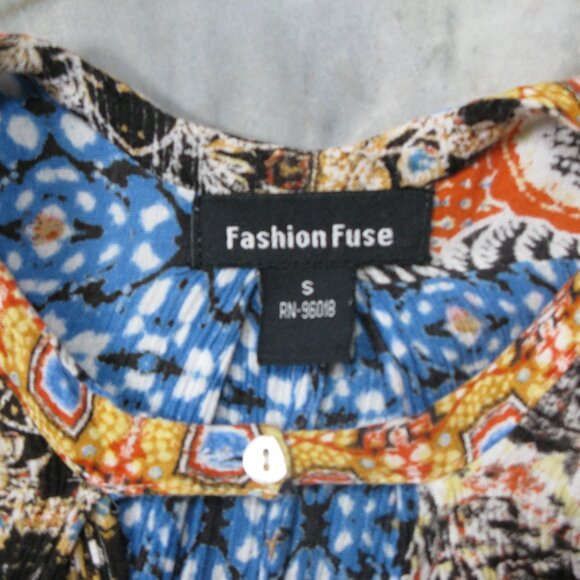 Fashion Fuse Boho Print Sleeveless Dress Size Small - Picture 6 of 6